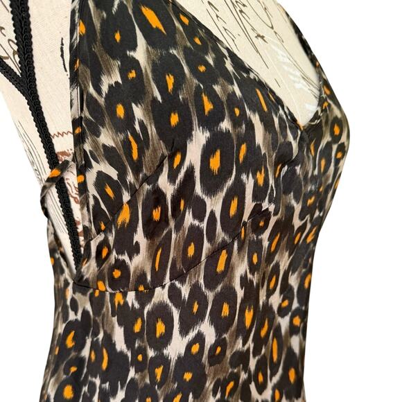 R13 $545 Leopard Midi Slip Dress - XS - Picture 4 of 12
